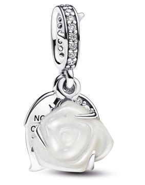 Pandora Moments White Rose in Bloom berlock 793200C01