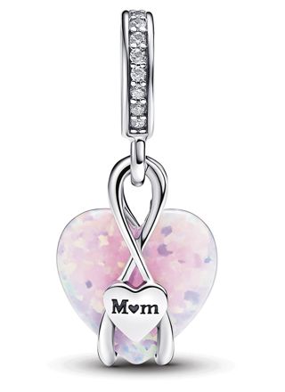 Pandora Moments Mum Opalescent Heart berlock 793202C01