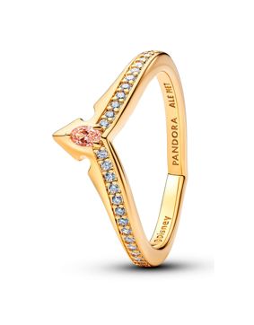 Pandora Disney guld-platerad Prinsessa Aurora Tiara ring 164334C01