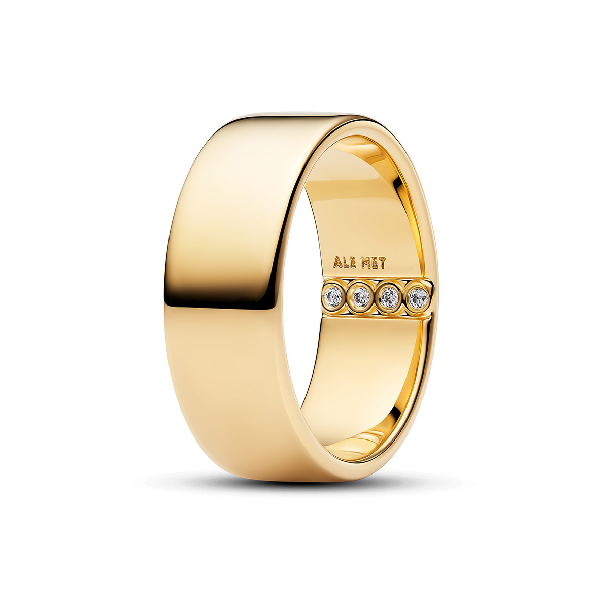 Pandora Moments graverbar bred ring 164774C01