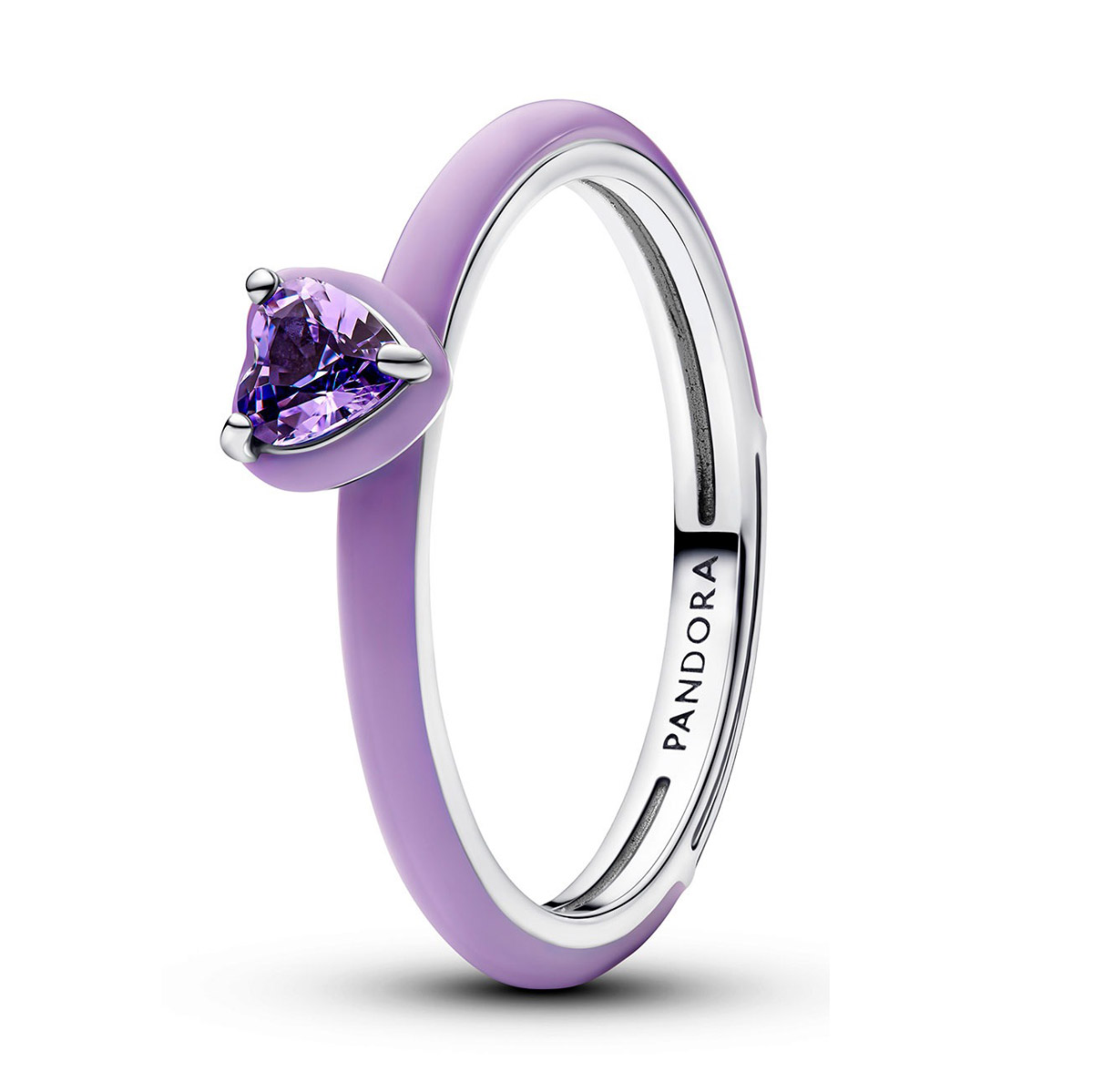 Pandora ME silver ring violett 193088C04