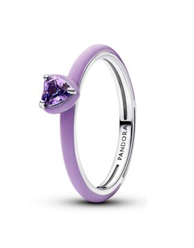 Pandora ME silver ring violett 193088C04