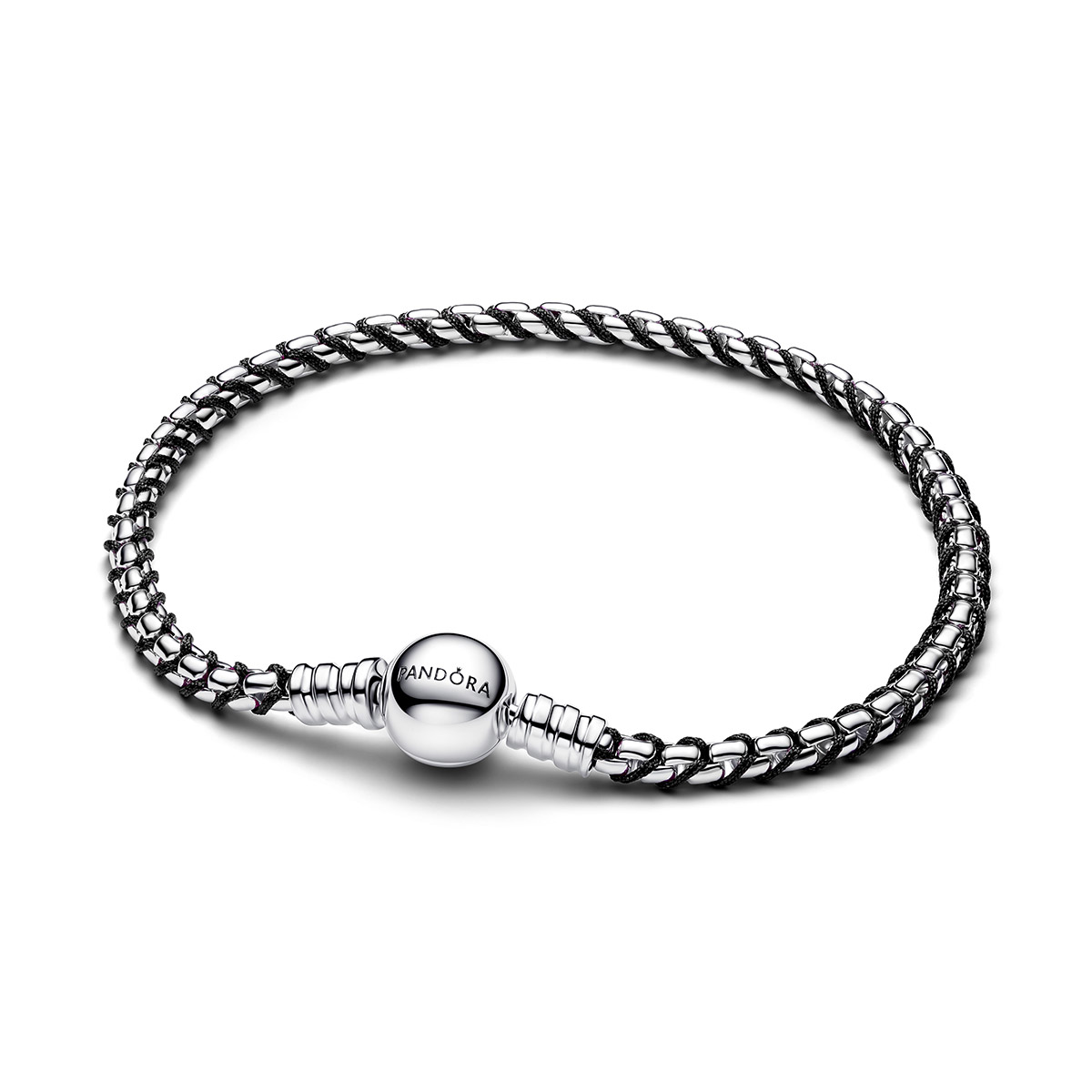 Pandora Moments flätat silverarmband 593816C02