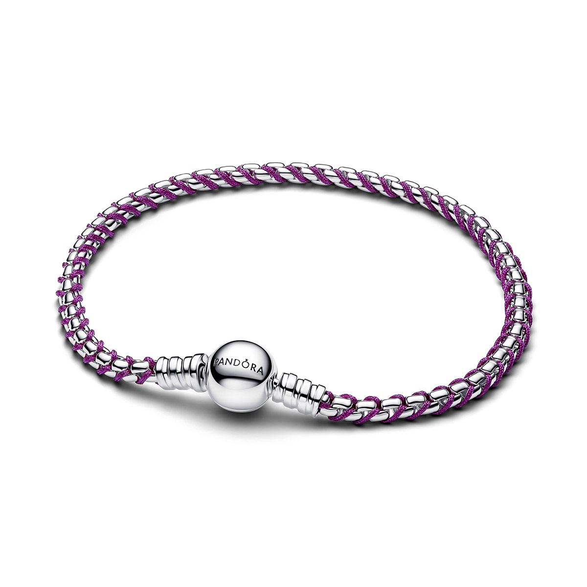 Pandora Moments flätat silverarmband 593816C03