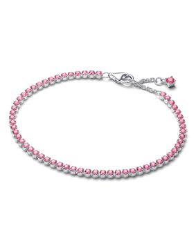 Pandora Timeless silver tennisarmband rosa zirkonium 593927C02