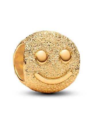 Pandora Moments guld-platerad Smiley berlock 764526C00