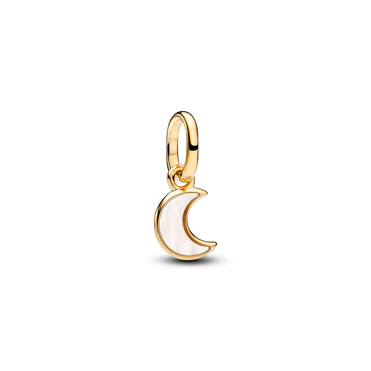Pandora ME gulgallrad pärlemor månskära charm 764614C01