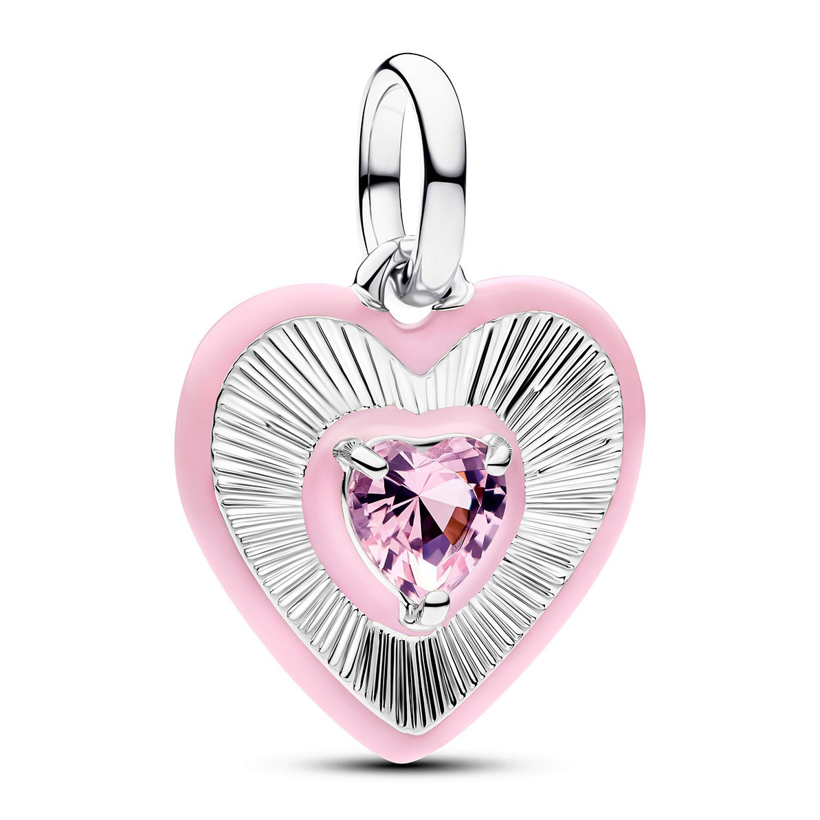 Pandora ME silver rosa hjärta hängsmycke berlock 794409C01