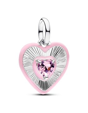 Pandora ME silver rosa hjärta hängsmycke berlock 794409C01