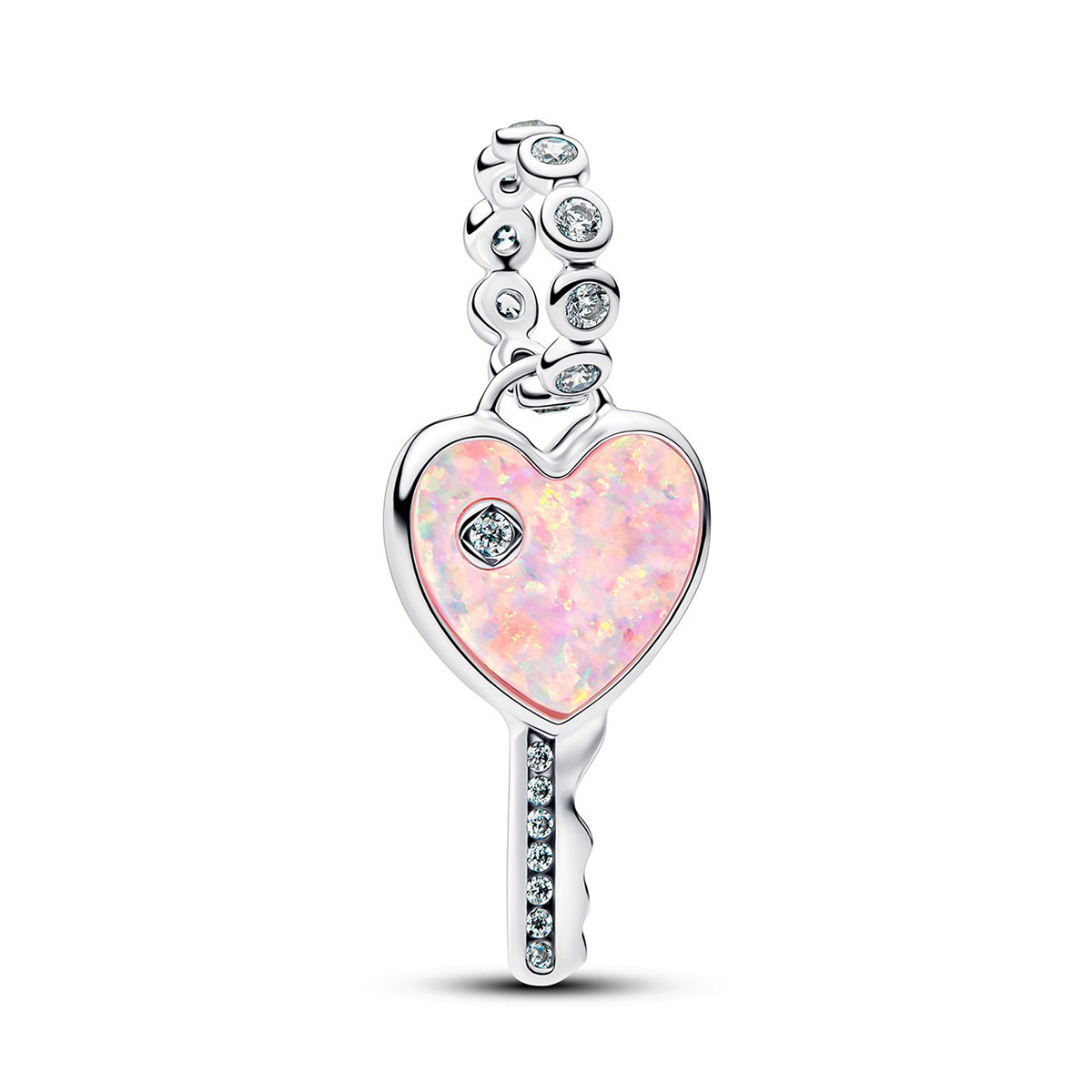 Pandora Moments silver rosa hjärtnyckel berlock 794427C01