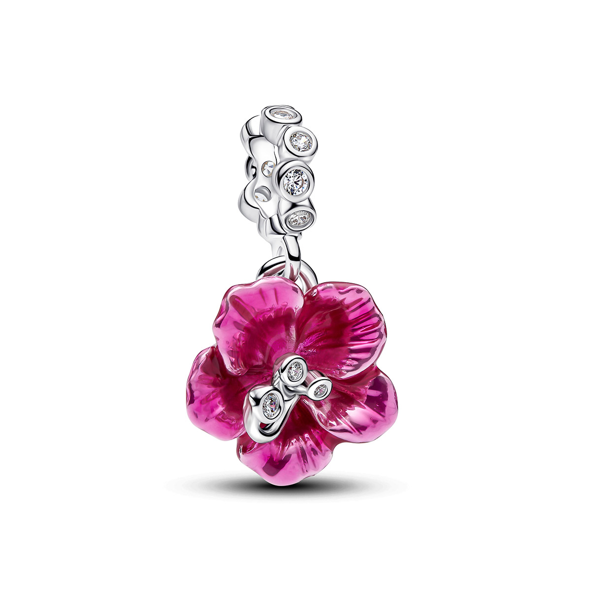 Pandora Moments rosa hibiskus charm 794698C01
