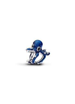 Pandora Moments bläckfisk charm i silver och blått 794706C01