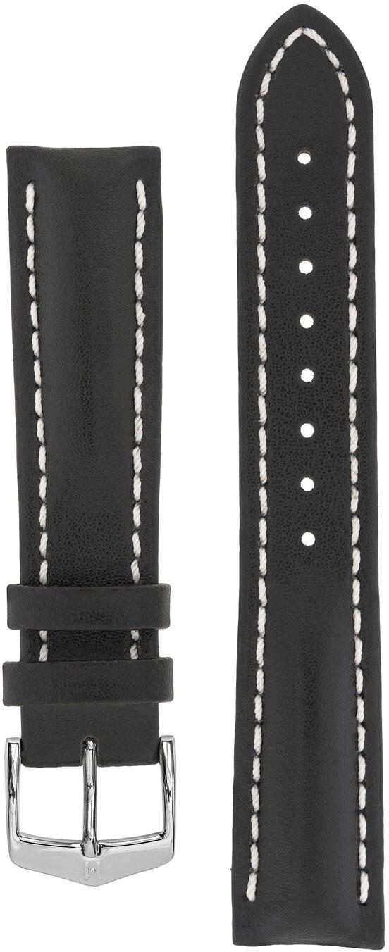 Hirsch Heavy Calf svart klockarmband 014 75 0 50