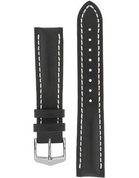 Hirsch Heavy Calf svart klockarmband 014 75 0 50