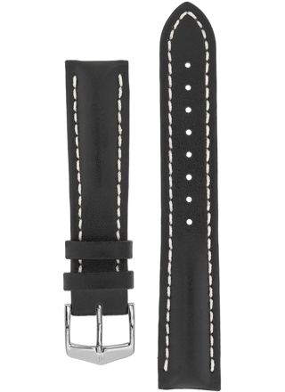 Hirsch Heavy Calf svart klockarmband 014 75 0 50