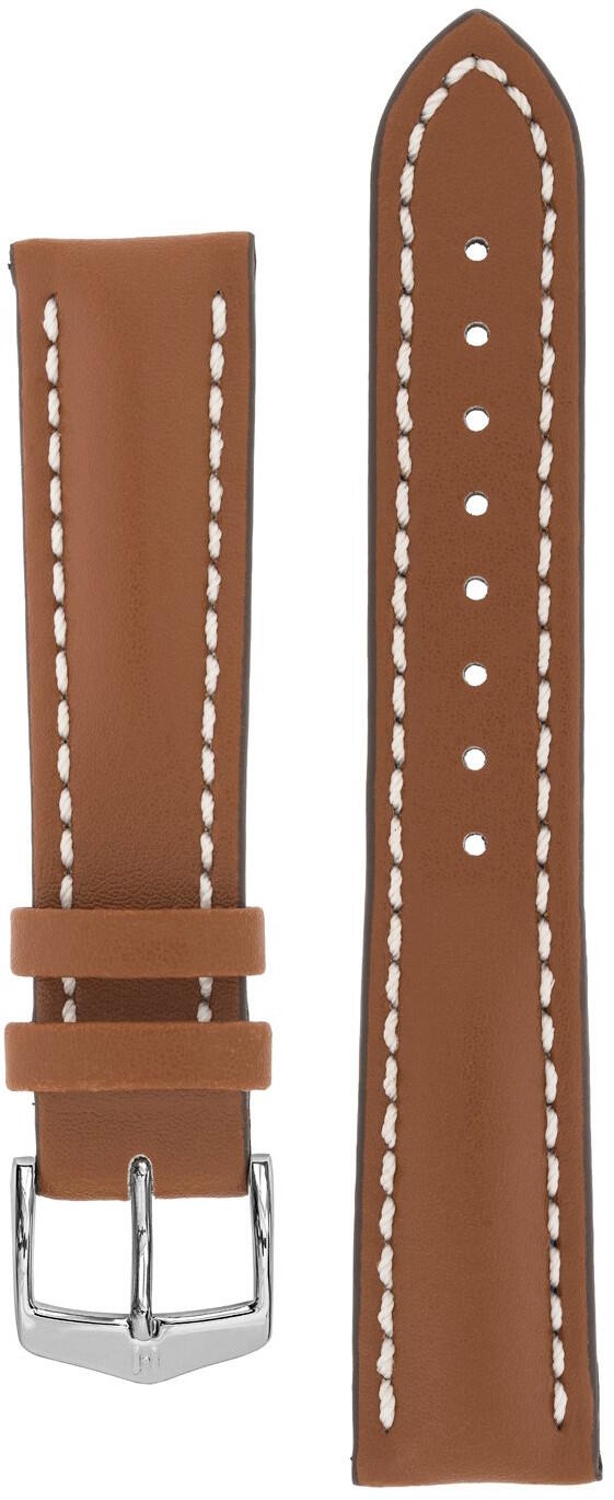 Hirsch Heavy Calf kullanruskea nahkaranneke 014 75 0 70 22mm