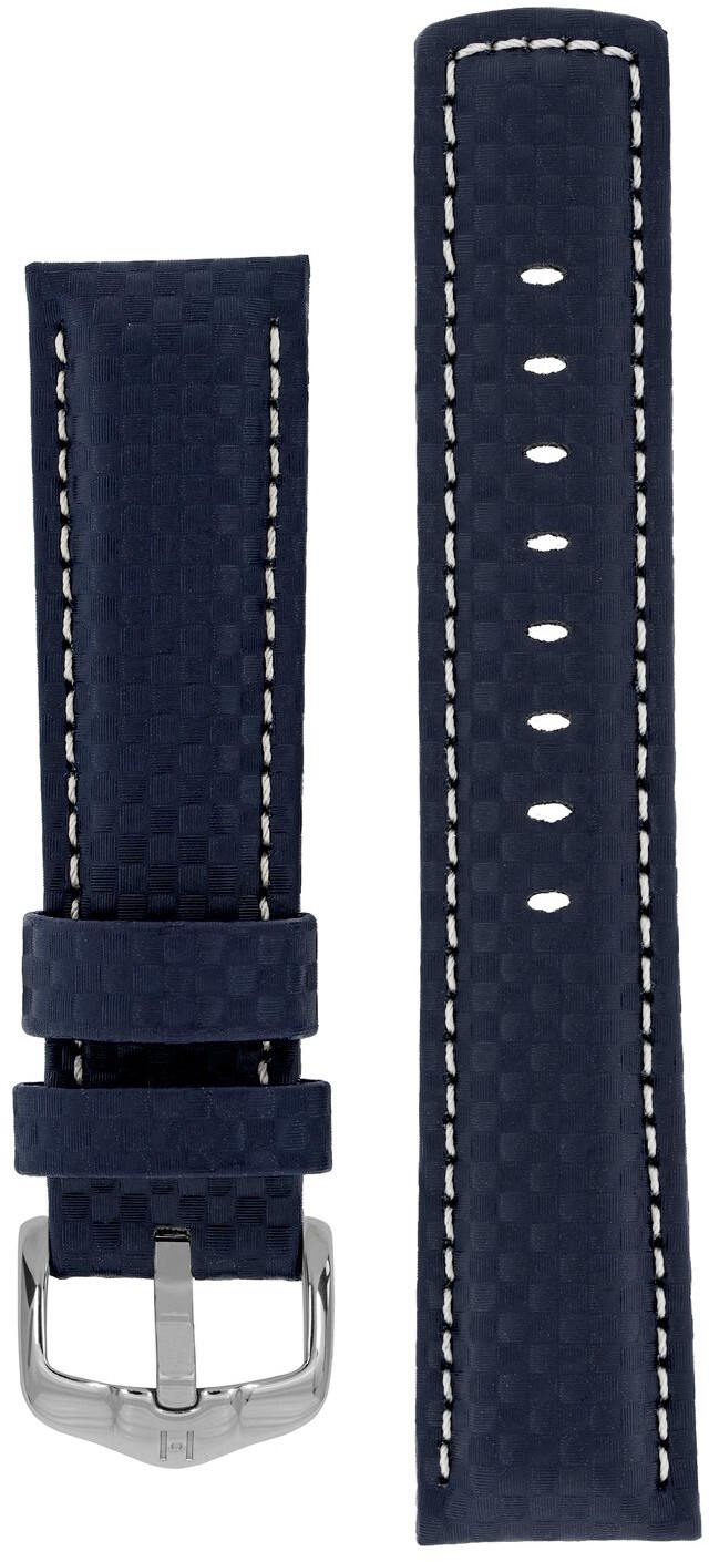 Hirsch Carbon blå klockarmband 025 92 0 80