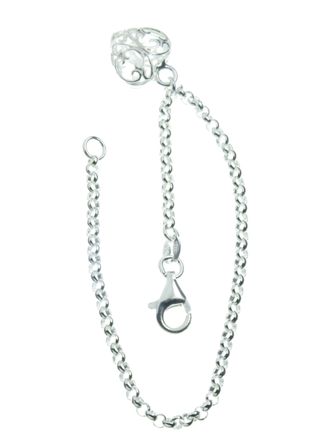 armband med spetshjärta R14/17.5