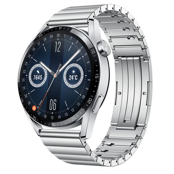 Huawei Watch GT 3 46 mm Silver with Stainless Steel Strap 55028447