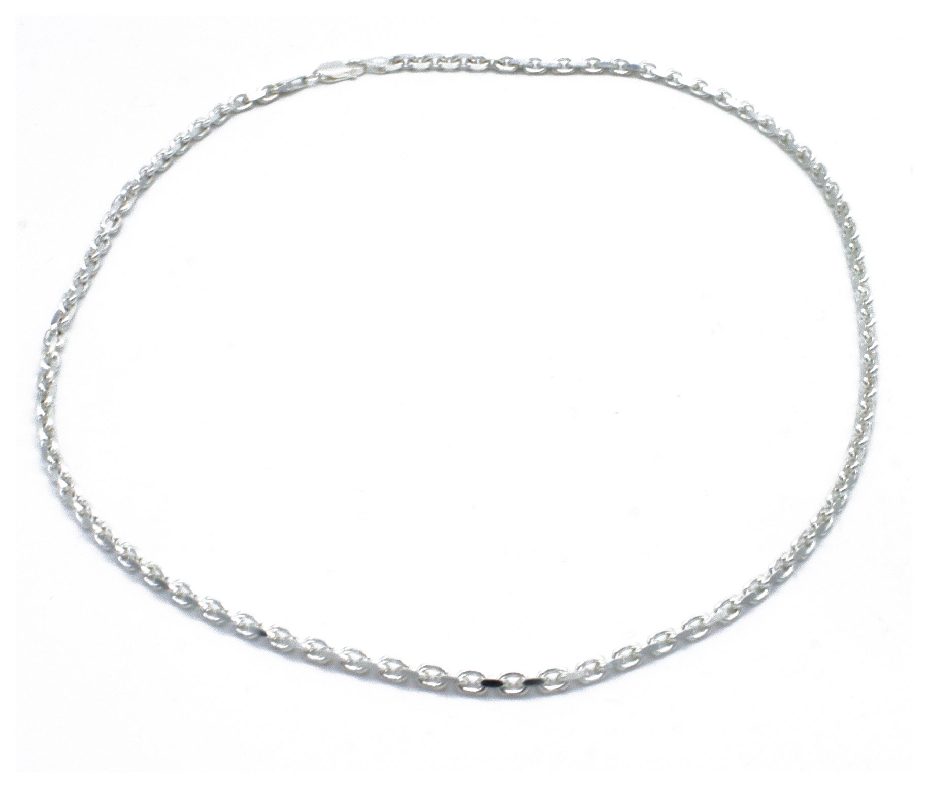 Silver ankar halsband 3mm F120