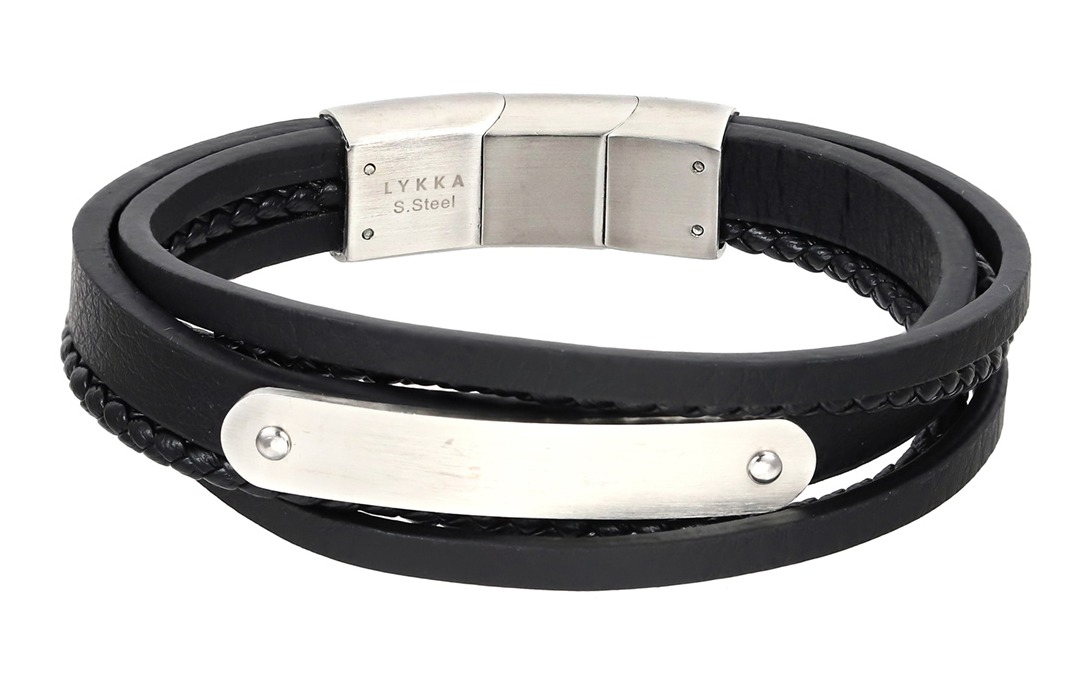 Lykka Strong läderarmband 20+1,5cm 