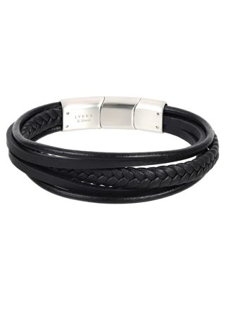 Lykka Strong armband läder 20+1,5cm