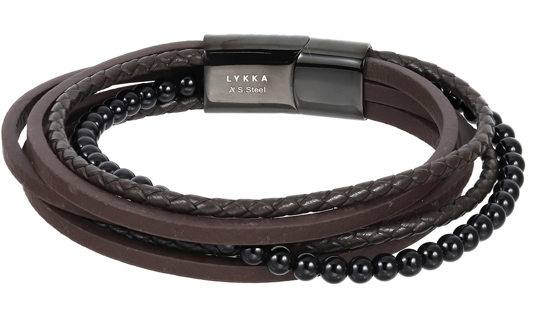 Lykka Strong nyksi-lader-armband brun 