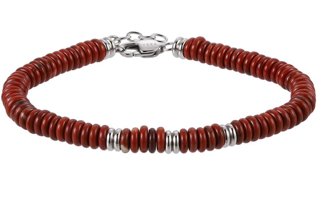 Lykka Strong zoisitearmband rött 21+2cm 