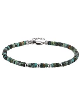 Lykken Strong jasperarmband grönt 20+2cm