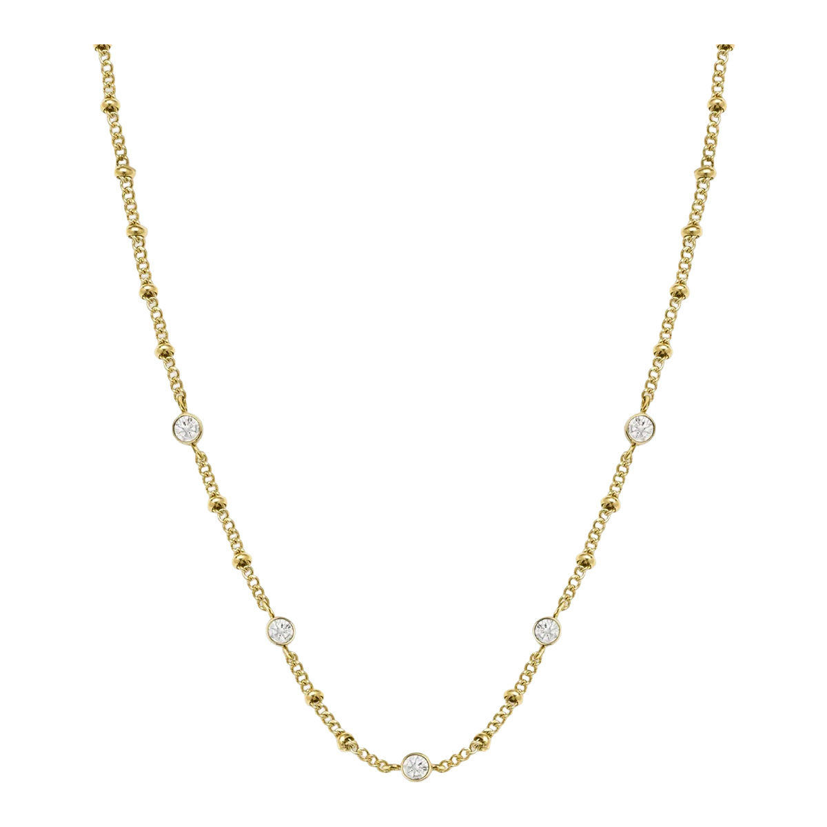 Rosefield Crystal förgyllt halsband JCSCG-J266