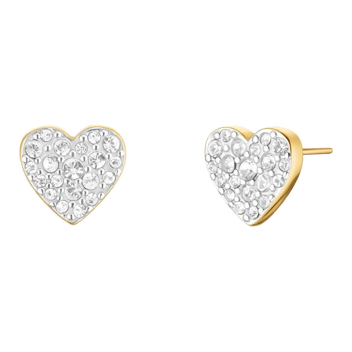 Rosefield Pave Heart förgyllda stiftörhängen JEPHG-J1275