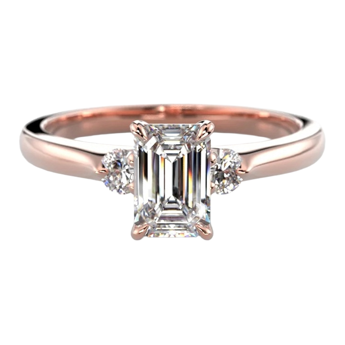 Festive Megan Emerald 0.74 ct diamantring 745-074-PK