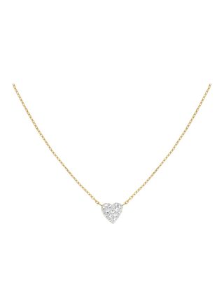 Rosefield Pave Heart förgyllt halsband JNPHG-J1273