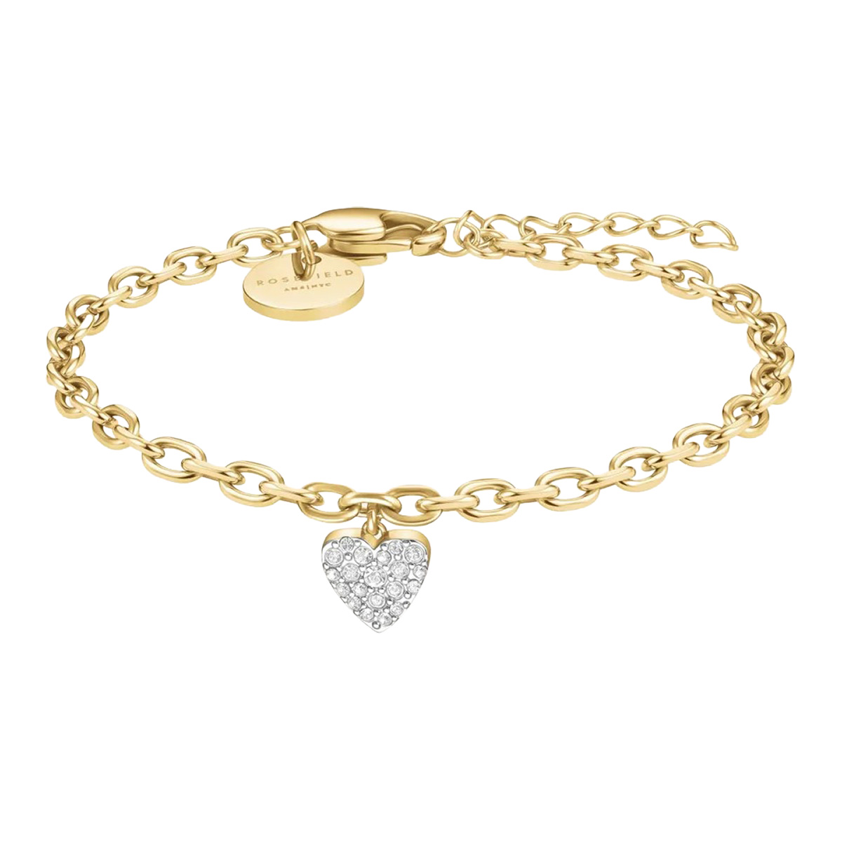 Rosefield Chunky Heart förgyllt armband JBCHG-J1279