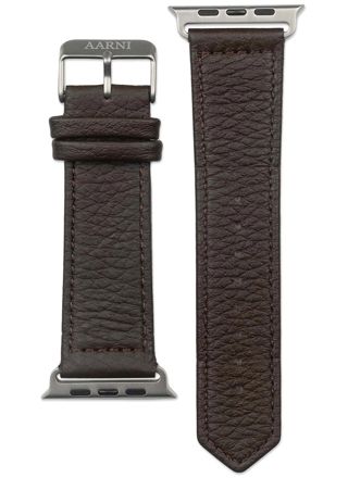 Aarni Apple Watch mörkbrun hjortskinn armband 38/40/41 mm