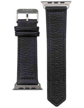 Aarni Apple Watch svart hjortskinn armband 42/44/45/46 mm