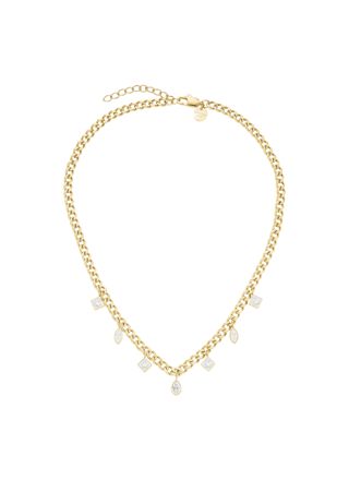 Rosefield Playful Crystals förgyllt halsband JNMCG-J1178