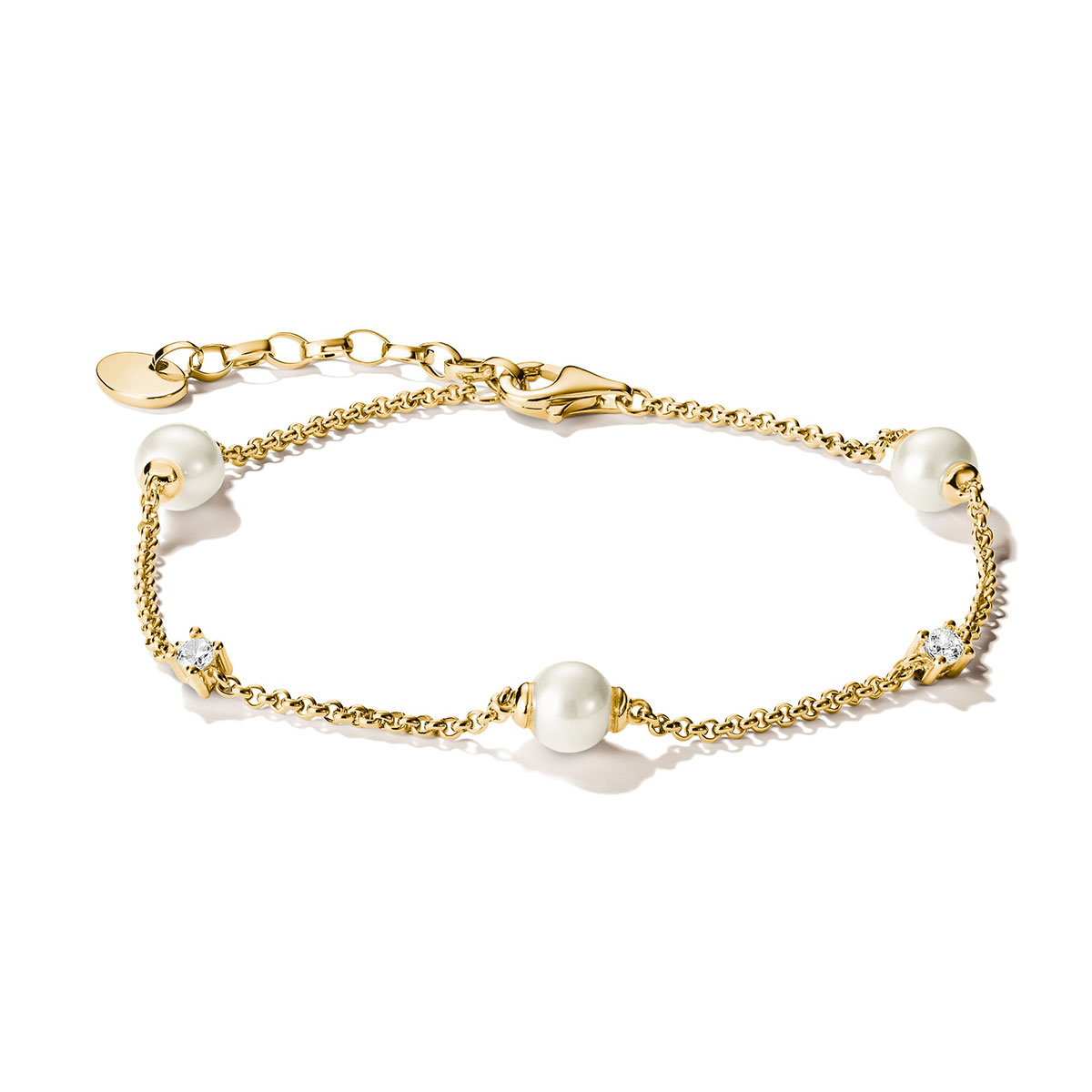 Thomas Sabo Classic Pearls armband A2038-M01-14-L19V