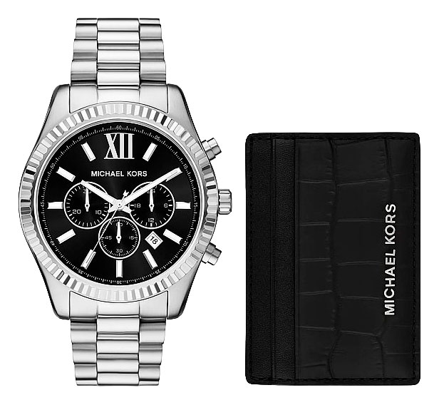 Michael Kors Lexington klocka/kortfodral set MK1091SET