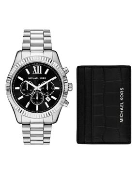Michael Kors Lexington klocka/kortfodral set MK1091SET