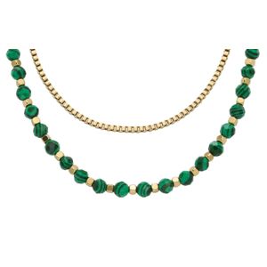 Fossil två kedjor grönt pärlhalsband JA7246710  main product photo