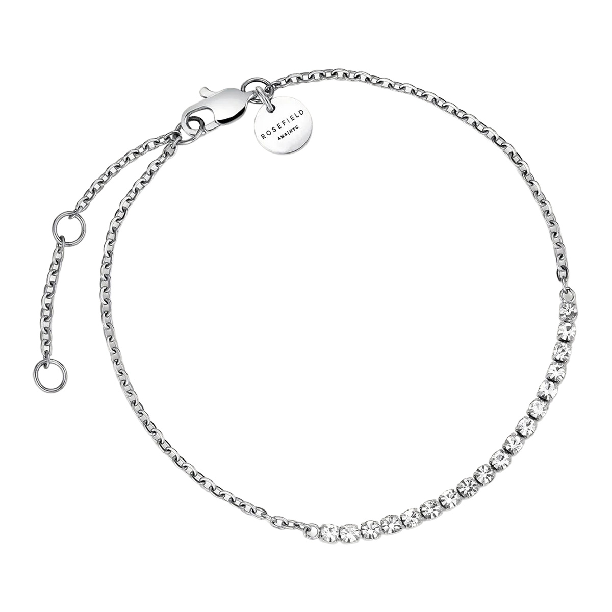 Rosefield Tennis Crystal Clear armband JBTCS-J910