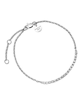 Rosefield Tennis Crystal Clear armband JBTCS-J910