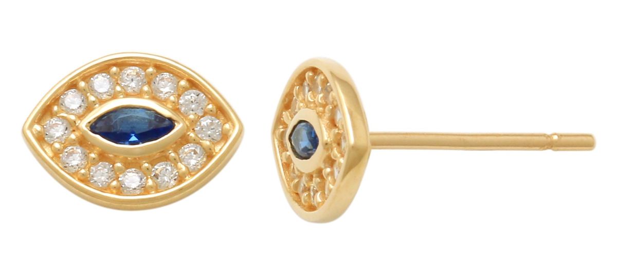 Lykka Symbols hamsans öga guldörhängen 