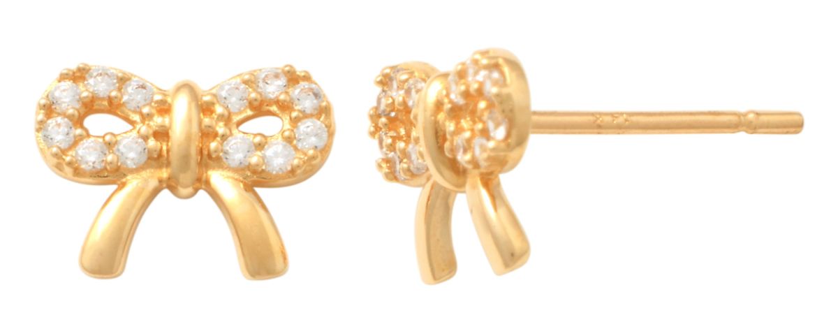 Lykka Symbols guldörhängen rosett 