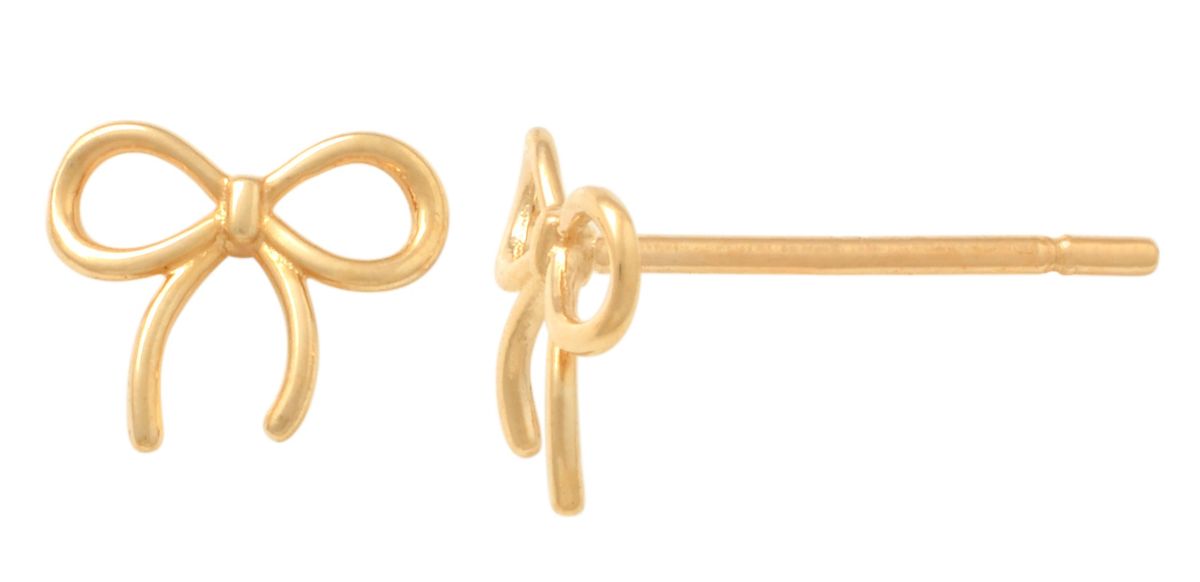 Lykka Symbols tunna rosett guldörhängen 