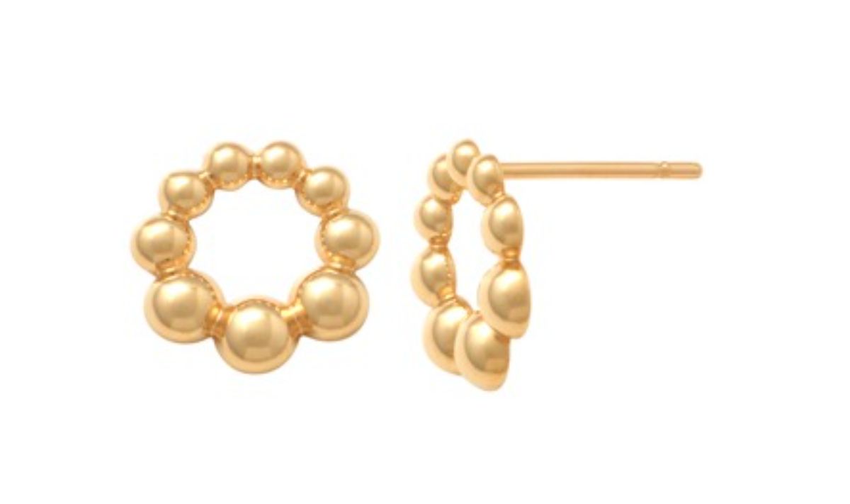Lykka Casuals kulor guldörhängen 