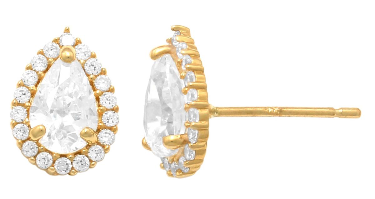 Lykka Casuals drop halo guldörhängen 