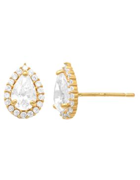 Lykka Casuals drop halo guldörhängen