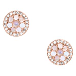 Fossil stiftörhängen Disc Mother-of-Pearl Studs JF02906791 main product photo
